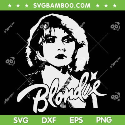 Blondie SVG PNG, Vintage Rock 80s Band SVG, Debbie Harry Blondie DXF SVG PNG EPS