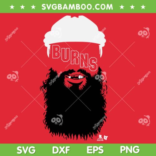 Brent Burns Carolina Beard SVG PNG, Carolina Hockey Player SVG, Brent Burns DXF SVG PNG EPS