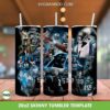 Carolina Panthers Football Teams Tumbler Wrap, Panthers Football Player Tumbler Template Sublimation, NFL Football Teams 20oz Skinny Tumbler PNG