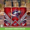 Columbus Blue Jackets Tumbler Template PNG, Hockey Teams Tumbler Wrap PNG, NHL Teams Tumbler 20oz Skinny PNG
