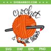 Crochet And Crimes Shows SVG PNG, Funny True Crime SVG, Yarn Crimes DXF SVG PNG EPS