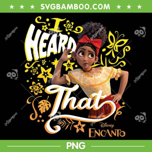 Disney Encanto Dolores I Heard That PNG, Dolores Portrait PNG, Dolores Madrigal PNG