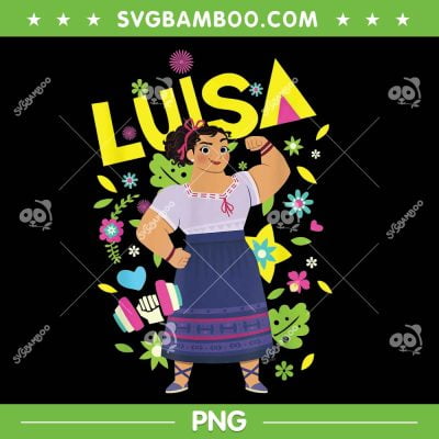 Disney Encanto Luisa Madrigal Floral PNG, Luisa Madrigal PNG, Disney Movie PNG