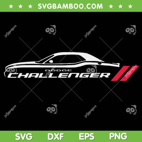 Dodge Challenger Muscle Car SVG PNG, Sport Car SVG, American Muscle Car DXF SVG PNG EPS