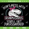 Don't Mess With Grandmasaurus Youll Get Jurasskicked SVG PNG, Funny Grandma Dinosaur Jurasskicked SVG, Grandmother DXF SVG PNG EPS Don't Mess With Grandmasaurus Youll Get Jurasskicked SVG PNG, Funny Grandma Dinosaur Jurasskicked SVG, Grandmother DXF SVG PNG EPS