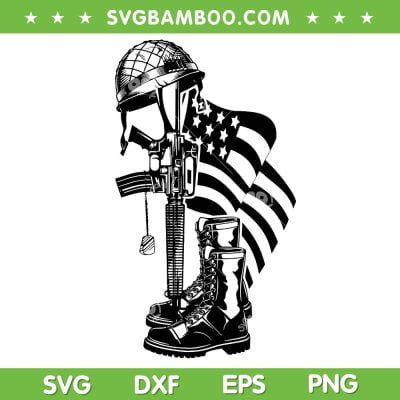 Fallen Soldier Tribute SVG PNG, America Army Hero SVG, Soldier Memorial DXF SVG PNG EPS Fallen Soldier Tribute SVG PNG, America Army Hero SVG, Soldier Memorial DXF SVG PNG EPS