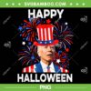 Funny Joe Biden Happy Halloween Confused For 4th Of July PNG, Biden Happy Halloween PNG, Fourth Of July American PNG