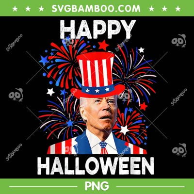 Funny Joe Biden Happy Halloween Confused For 4th Of July PNG, Biden Happy Halloween PNG, Fourth Of July American PNG