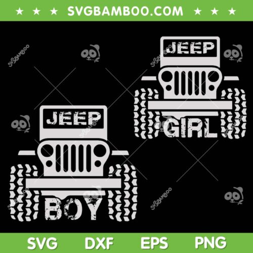 Jeep Boy Jeep Girl SVG PNG, Jeep Car SVG, Drive Jeep SVG, American Jeep DXF SVG PNG EPS