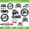 Jeep SVG Bundle, Jeep Car Quote SVG Bundle, Jeep Life Mudlife DXF SVG PNG EPS