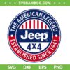 Jeep The American Legend SVG PNG, Circle American Jeep Car SVG, Jeep Life DXF SVG PNG EPS Jeep The American Legend SVG PNG, Circle American Jeep Car SVG, Jeep Life DXF SVG PNG EPS
