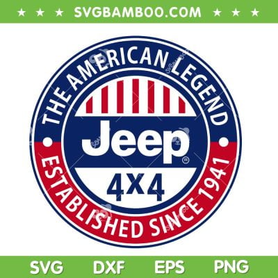 Jeep The American Legend SVG PNG, Circle American Jeep Car SVG, Jeep Life DXF SVG PNG EPS Jeep The American Legend SVG PNG, Circle American Jeep Car SVG, Jeep Life DXF SVG PNG EPS