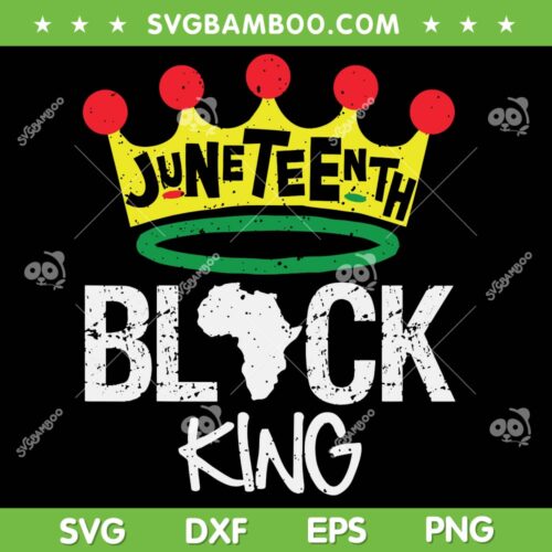 Juneteenth Black King SVG PNG, Black Power Crown SVG, Black History DXF SVG PNG EPS
