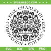 King Charles III Coronation 2023 SVG PNG, Black and White King Charles SVG, England King DXF SVG PNG EPS