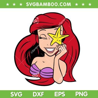 Little Mermaid Princess SVG PNG, Ariel Starfish SVG, Ariel Little Mermaid DXF SVG PNG EPS Little Mermaid Princess SVG PNG, Ariel Starfish SVG, Ariel Little Mermaid DXF SVG PNG EPS