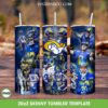 Los Angeles Rams Football Team 20oz Skinny Tumbler PNG, Rams Logo Tumbler Wrap, NFL Football Tumbler Template Sublimation