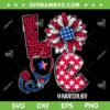 Love Sunflower Stethoscope Nurse SVG PNG, 4th Of July Nurse Life SVG, Love Nurse Life DXF SVG PNG EPS