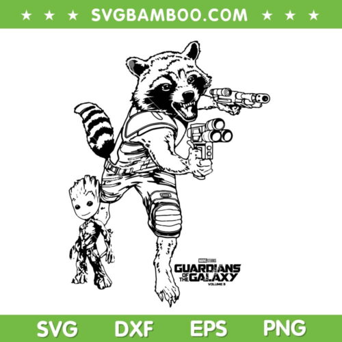 Marvel Guardians Of The Galaxy 3 Best Friend SVG PNG, Groot And Rocket Guardians Galaxy Vol 3 SVG, Guardians Galaxy DXF SVG PNG EPS