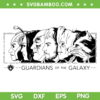 Marvel Guardians Of The Galaxy Vol 3 Comic SVG PNG, Black And White Guardians Galaxy SVG, Marvel Guardians DXF SVG PNG EPS