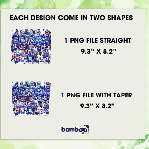 New York Giants Football Team 20oz Skinny Tumbler PNG, Giants Half Football Tumbler Wrap, NFL Logo Tumbler Template Sublimation