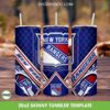 New York Rangers Tumbler 20oz Skinny PNG, NHL New York Rangers Tumbler Wrap PNG, NY Rangers Tumbler Template PNG