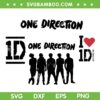 One Direction Band SVG PNG, Harry Styles 1D SVG, I Love One Direction DXF SVG PNG EPS