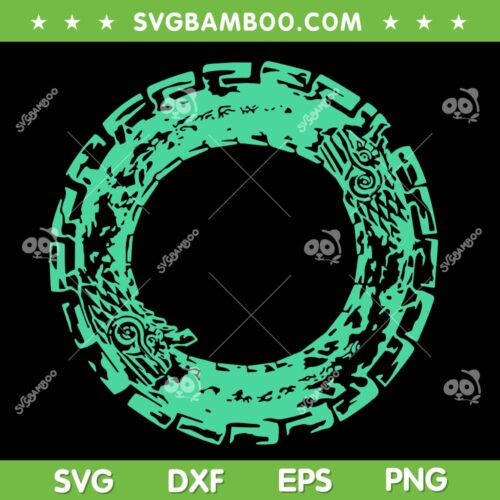 Ouroboros Symbol SVG PNG, Tears Of The Kingdom SVG, Ouroboros Snake DXF SVG PNG EPS