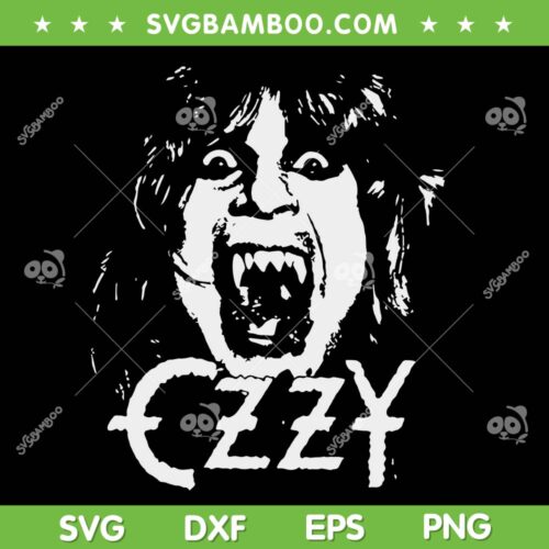 Ozzy Osbourne SVG PNG, Crazy Train Vintage Rock SVG, 80s Metal Band DXF SVG PNG EPS