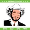 Post Malone Cowboy Hat SVG PNG, Post Malone Singer SVG, Rapper DXF SVG PNG EPS