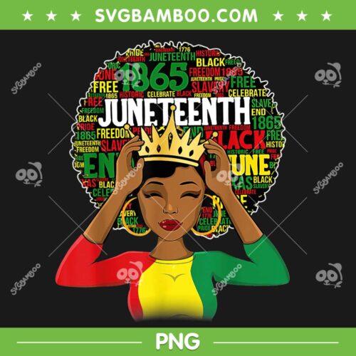 Queen African American Black Afro PNG, Afro Black Queen Words PNG, Black History Month PNG