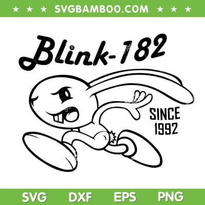 Rabbit Blink 182 Since 1992 SVG PNG, Blink 182 Bunny SVG, Music Band DXF SVG PNG EPS Rabbit Blink 182 Since 1992 SVG PNG, Blink 182 Bunny SVG, Music Band DXF SVG PNG EPS