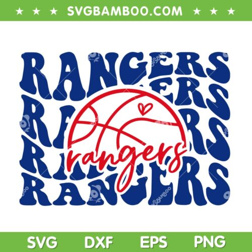 Retro Rangers SVG PNG, Football Team Texas Rangers SVG, Rangers Mascot DXF SVG PNG EPS