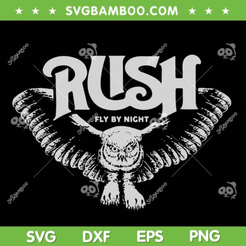 Rush Vintage Band SVG PNG, Rush Fly By Night SVG, Rush Band DXF SVG PNG EPS