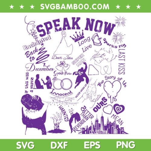 Speak Now Deluxe Edition SVG PNG, Speak Now Taylor Swift SVG, Deluxe Edition DXF SVG PNG EPS