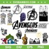 Thanos Gauntlet SVG Bundle, Marvel Avengers Logo SVG Bundle, Avengers Infinity War DXF SVG PNG EPS