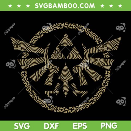 The Legend Of Zelda SVG PNG, Tears Of The Kingdom Hyrule Crest V2 SVG, Zelda Logo DXF SVG PNG EPS