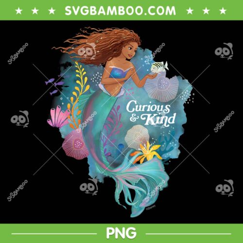 The Little Mermaid Ariel Curious And Kind PNG, Disney Princess Ariel 2023 Movies PNG, Ariel Littel Mermaid PNG
