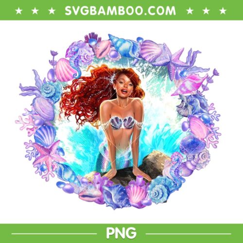 The Little Mermaid Poster PNG, Black Ariel Princess PNG, The Little Mermaid 2023 PNG