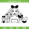 The Little Mermaid Snacks SVG PNG, Disney Black Ariel Princess Snacks SVG, Disneyland Snacks DXF SVG PNG EPS