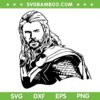 Thor Black And White SVG PNG, Avengers Thor Portrait SVG, Marvel Thor DXF SVG PNG EPS