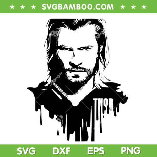 Thor Drip SVG PNG, Marvel Avenger Thor SVG, Thor Avengers DXF SVG PNG EPS