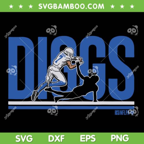 Trevon Diggs SVG PNG, Dallas Cowboys Football SVG, American Football DXF SVG PNG EPS