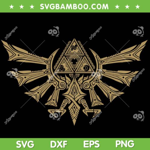 Triforce Eagle The Legend Of Zelda SVG PNG, Zelda Triforce SVG, Zelda Logo DXF SVG PNG EPS