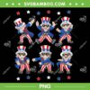 Uncle Sam Dancing 4th Of July PNG, Baby Uncle Sam Dabbing PNG, Uncle Sam Dabbing PNG
