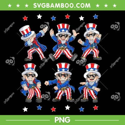 Uncle Sam Dancing 4th Of July PNG, Baby Uncle Sam Dabbing PNG, Uncle Sam Dabbing PNG