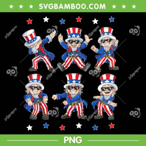 Uncle Sam Dancing 4th Of July PNG, Baby Uncle Sam Dabbing PNG, Uncle Sam Dabbing PNG