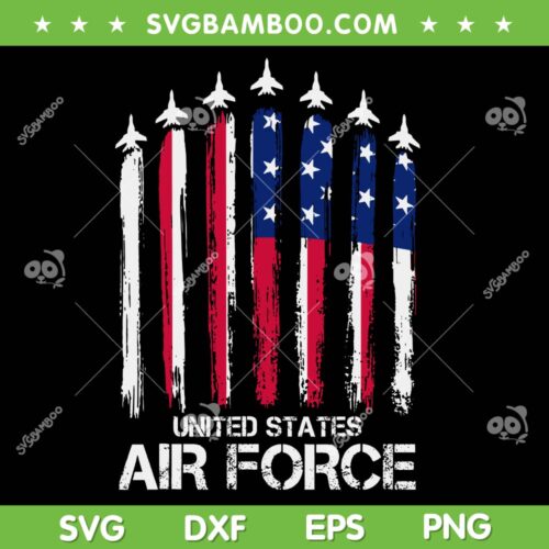United States Air Force SVG PNG, Veterans American Flag SVG, 4th Of July Air Force DXF SVG PNG EPS