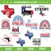 Uvalde Strong Bundle SVG, Texas Strong Bundle SVG, Pray for Uvalde Texas DXF SVG PNG EPS