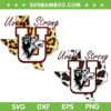 Uvalde Strong Leopard SVG PNG, Texas Map Leopard SVG, Uvalde Coyotes DXF SVG PNG EPS