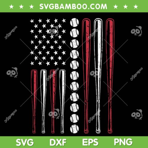 Vintage American Flag Baseball SVG PNG, Dad Mom Baseball SVG, 4th Of July Baseball DXF SVG PNG EPS